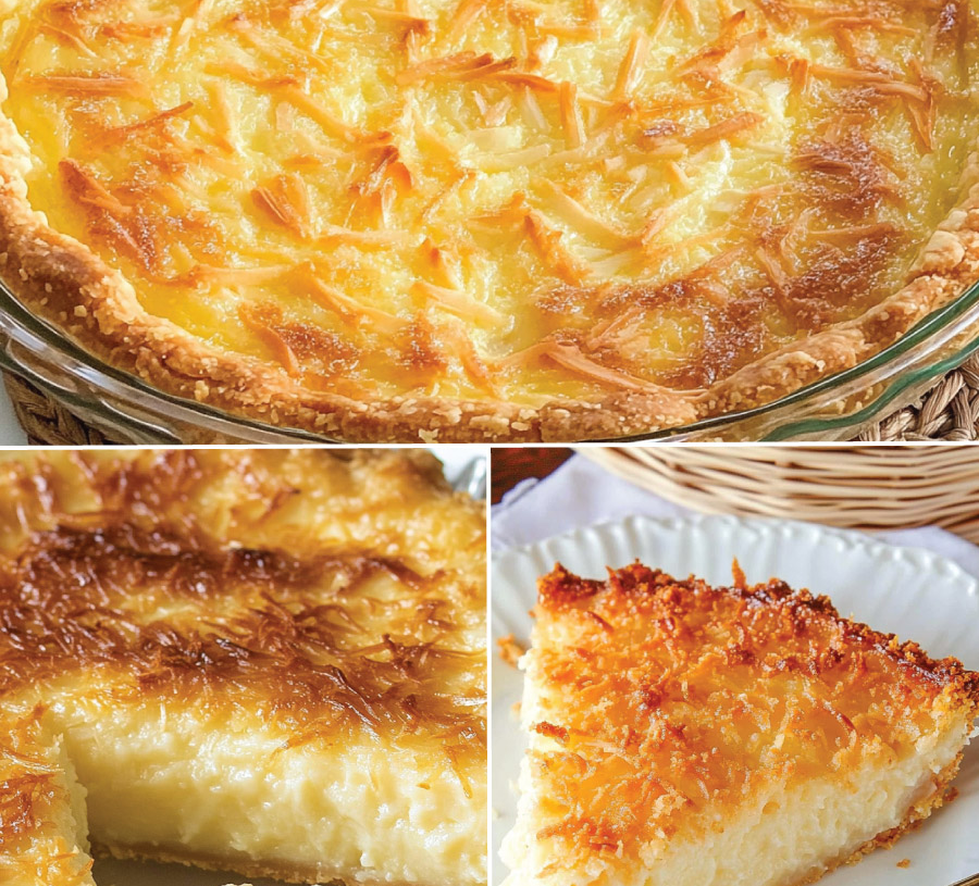 Keto Crust-less Coconut Custard Pie