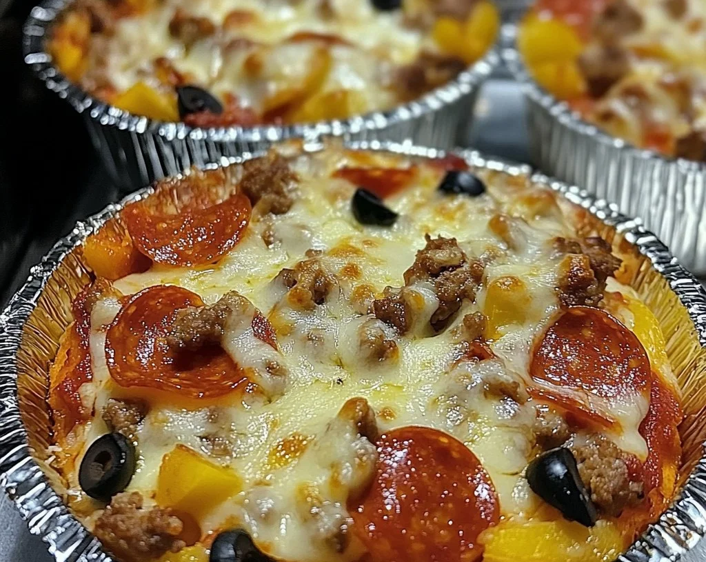 Keto Mini Pizza Bowls