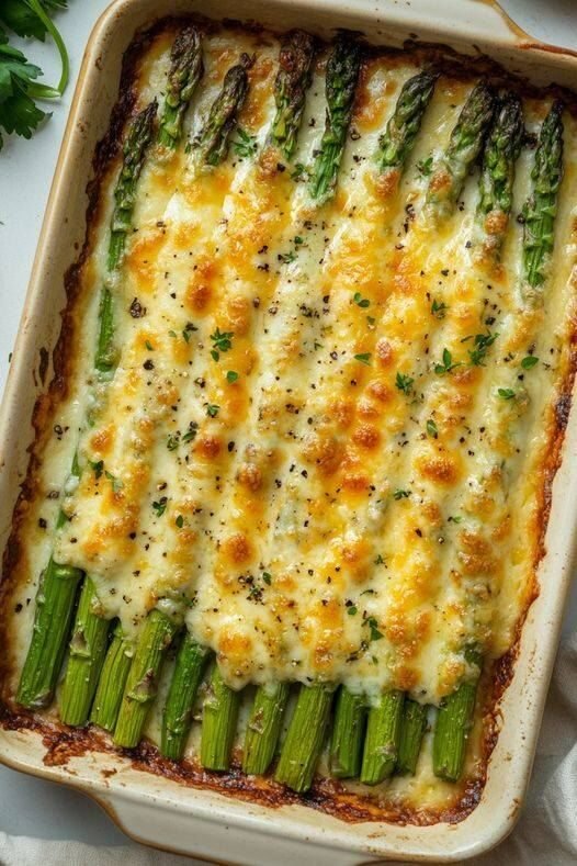 Cheesy Roasted Asparagus