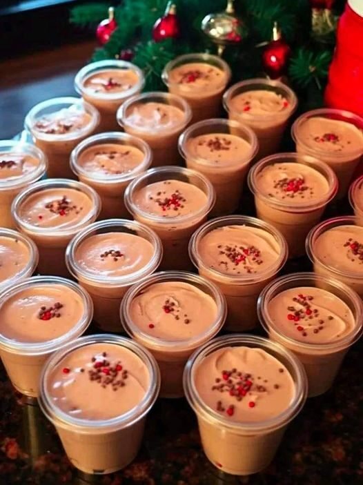 Christmas Chocolate Kahlua & Bailey’s Pudding Shots Recipe