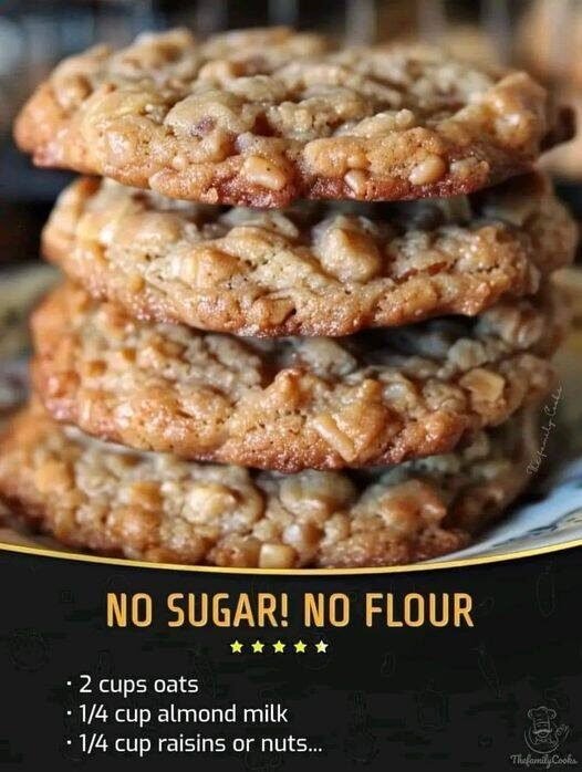 Healthy No-Sugar, No-Flour Cookies