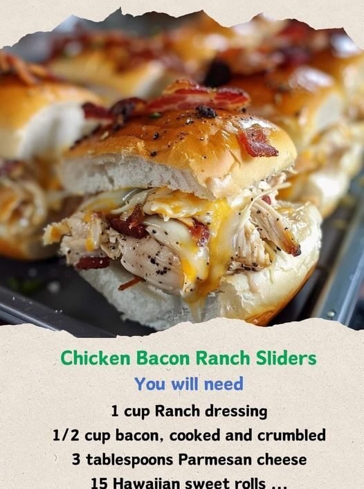Chicken Bacon Ranch Sliders Recipe