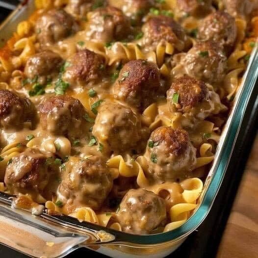 Low Point Swedish Meatballs With Noodles