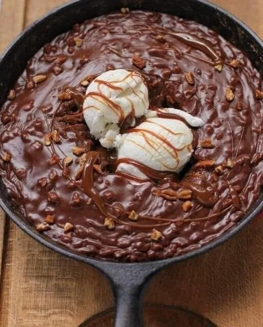 Chocolate Skillet Cake & Ice Cream!!!