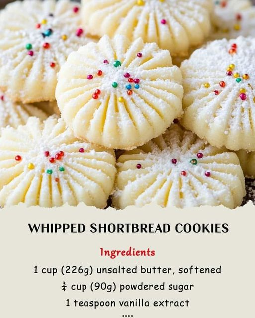 Whipped Shortbread Cookies from Sugar Spun Run