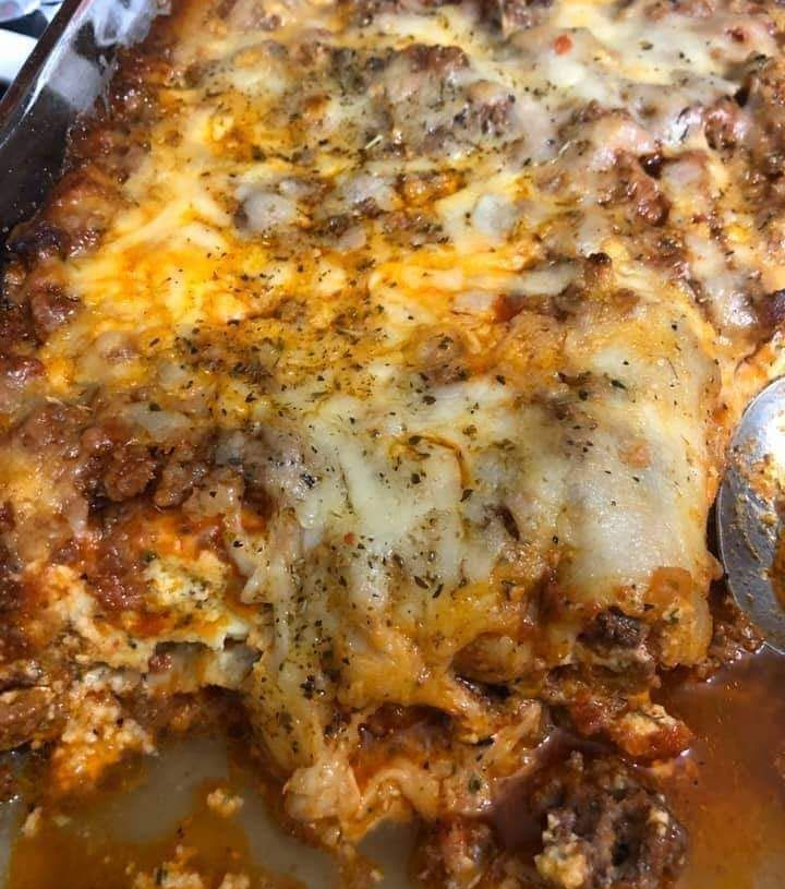 Low-Carb Meat Lasagna