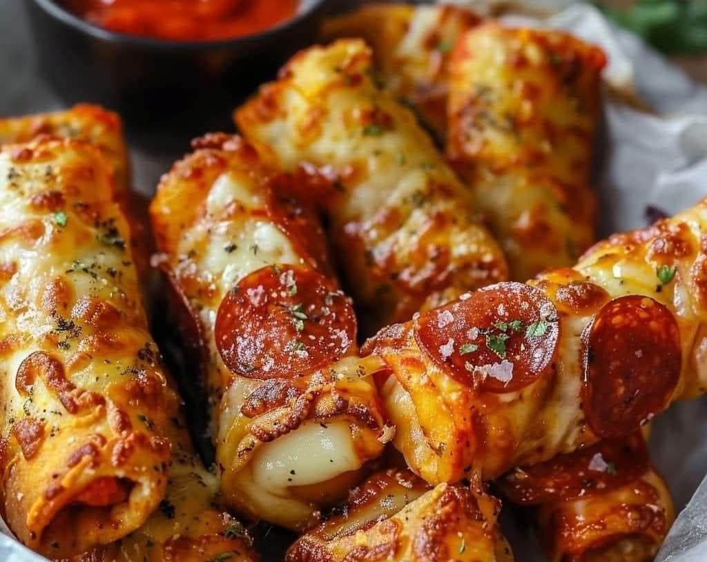 Keto Pizza Roll-Ups