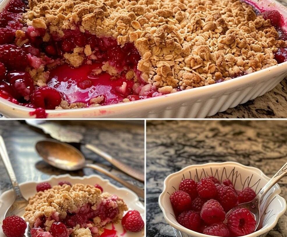 Weight Watchers-friendly Raspberry Crumble