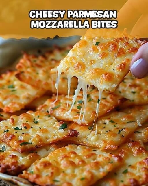 Cheesy Parmesan Mozzarella Bites