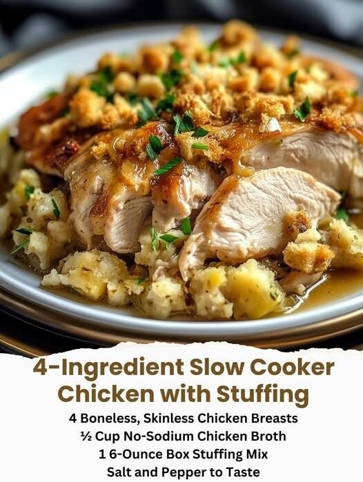 4-Ingredient Slow Cooker Chicken