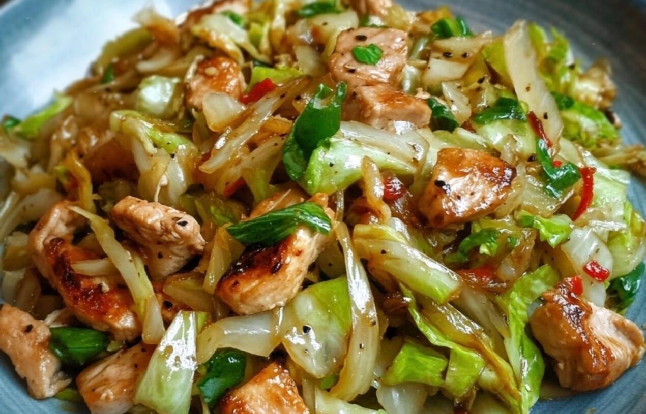 Chinese Chicken Cabbage Stir-Fry