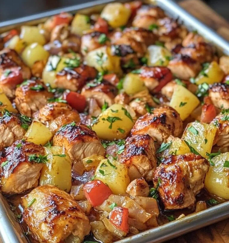 Hawaiian Chicken Sheet Pan Recipe