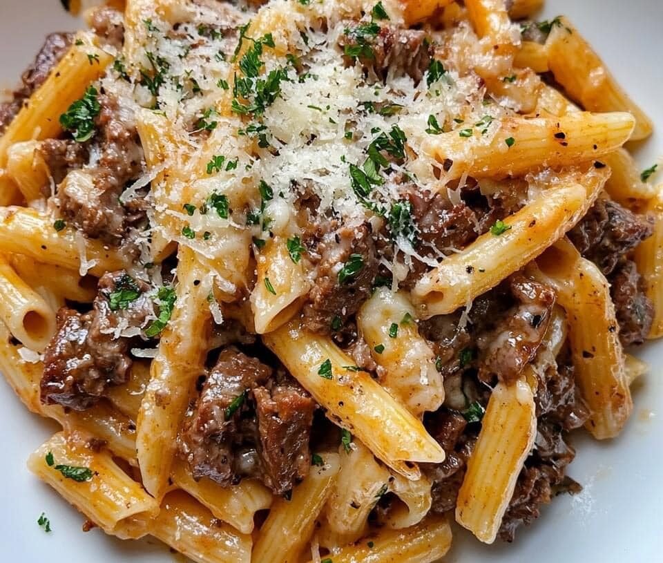 Philly Cheesesteak Pasta