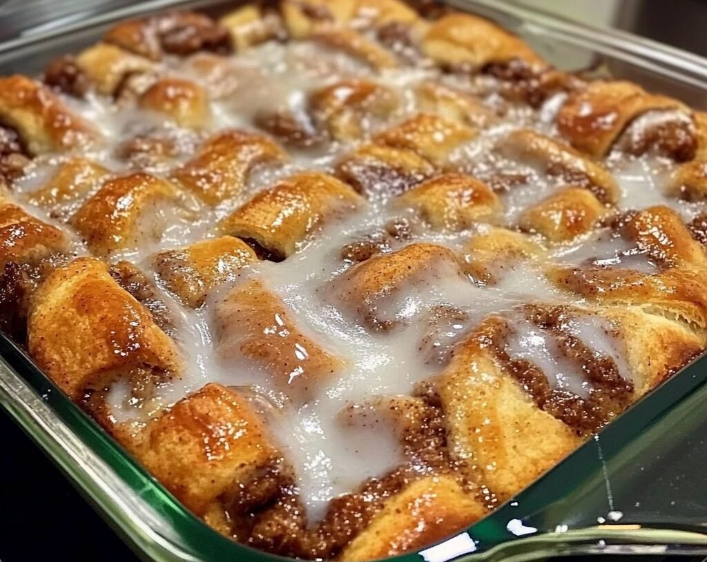 CARAMEL APPLE CINNAMON ROLL LASAGNA