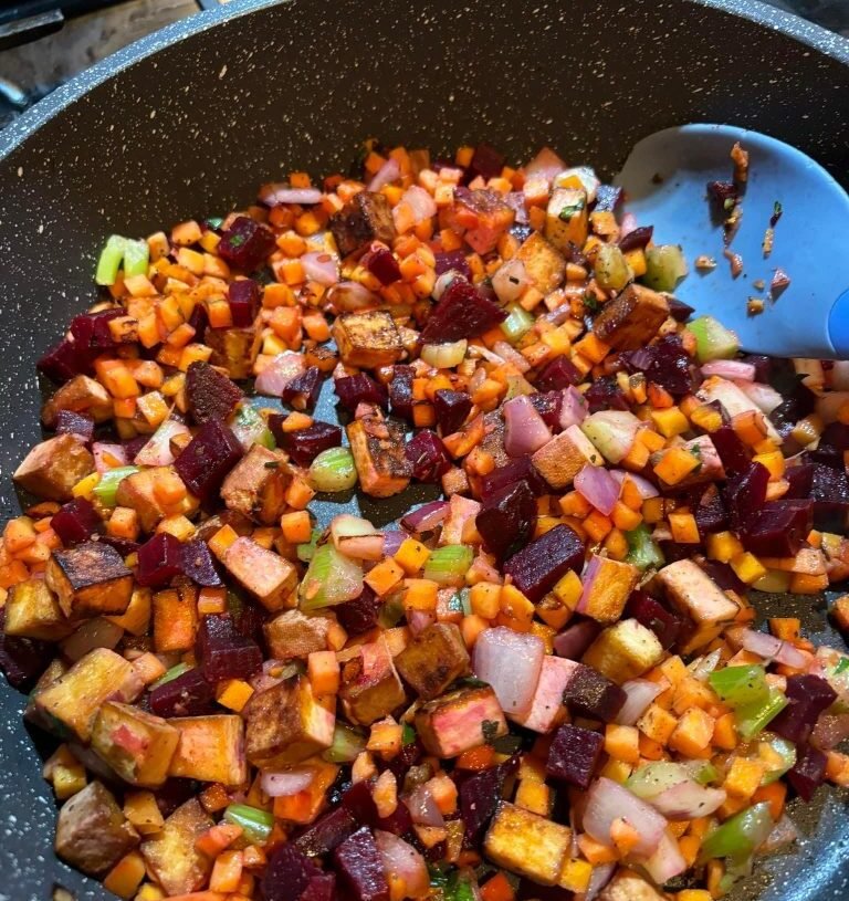 Smoked Tofu Sweet Potato Hash