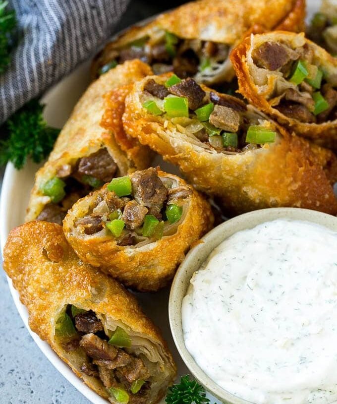 Weight Watchers Philly Cheesesteak Eggrolls