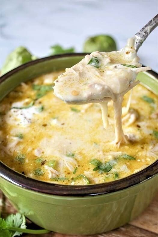 Crock Pot Green Enchilada Chicken Soup By Sophia Hunter