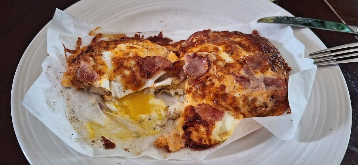 Bacon, Egg, Cheese, and Bagel Breakfast Sandwich