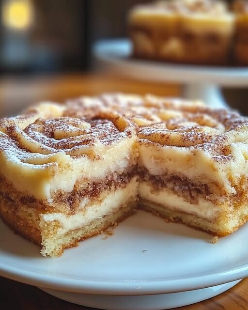 Low-Carb Cinnamon Roll Cake