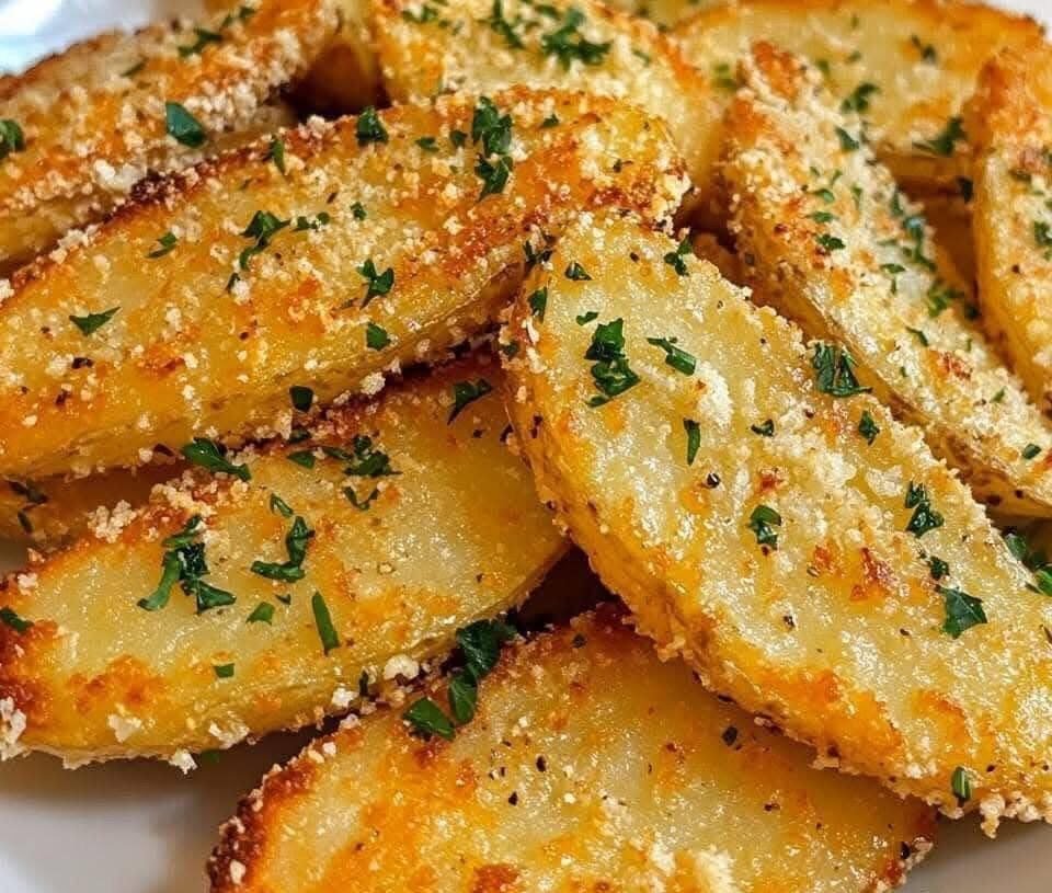 Baked Garlic Parmesan Potato Wedges