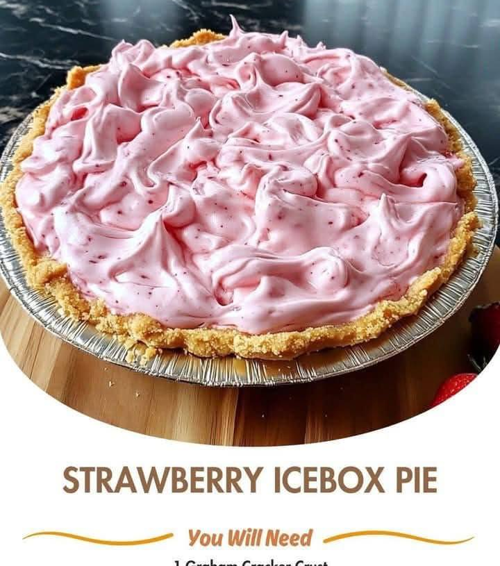 Strawberry Icebox Pie