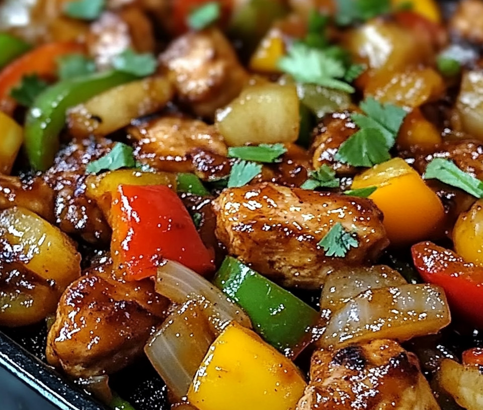 Hawaiian Chicken on a Sheet Pan