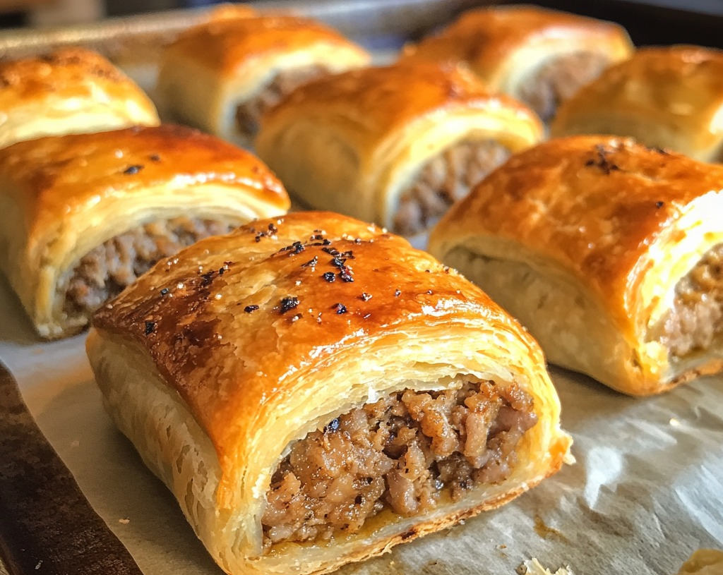 KETO SAUSAGE ROLLS.