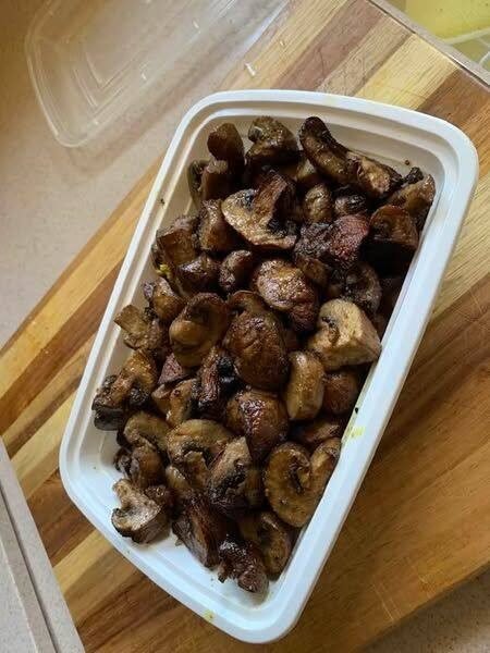 Air Fried Baby Bella Mushrooms
