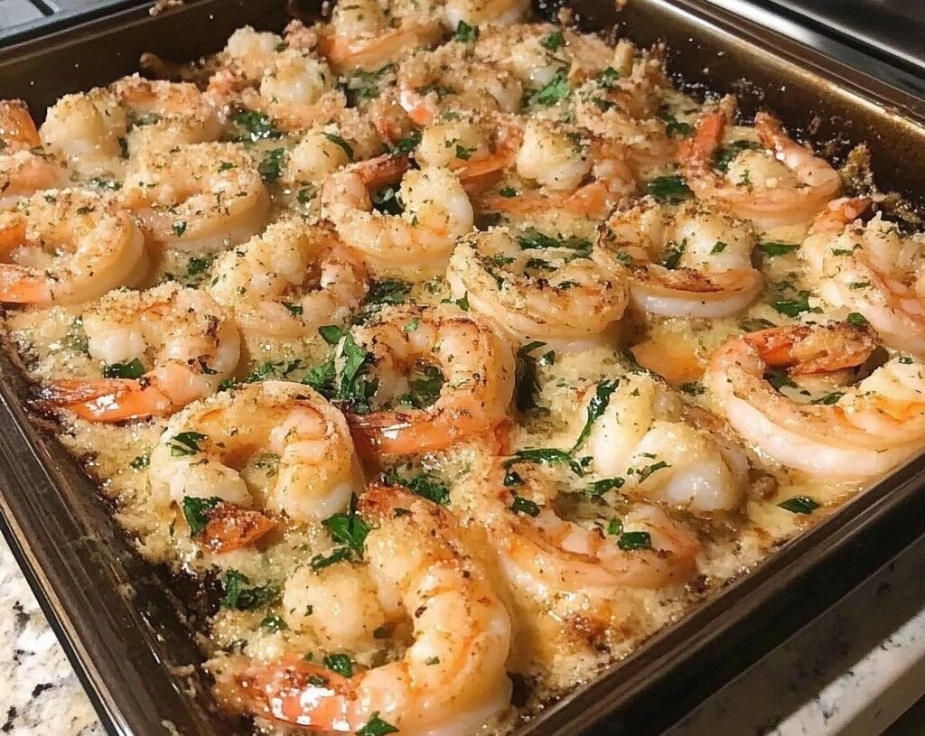 Oven-Baked Shrimp with Lemon and Garlic