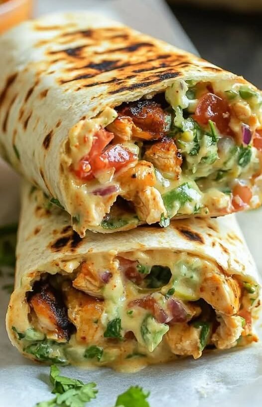 Keto Grilled Chicken Burritos