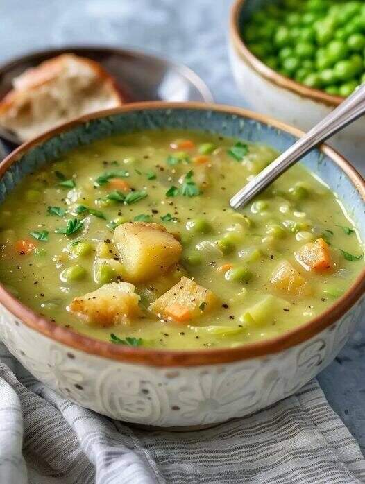 Creamy Vegan Pea Soup Recipe