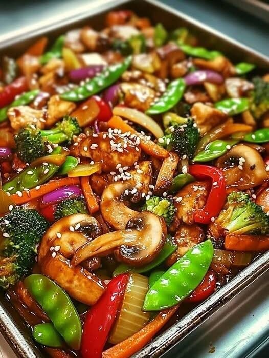 Vegan Veggie Stir-Fry with Tofu