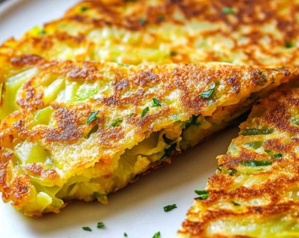 Crispy Vegan Cabbage Pancakes