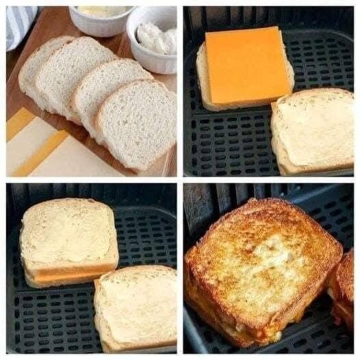 Quick and Easy Air Fryer Grilled Cheese Sandwiches