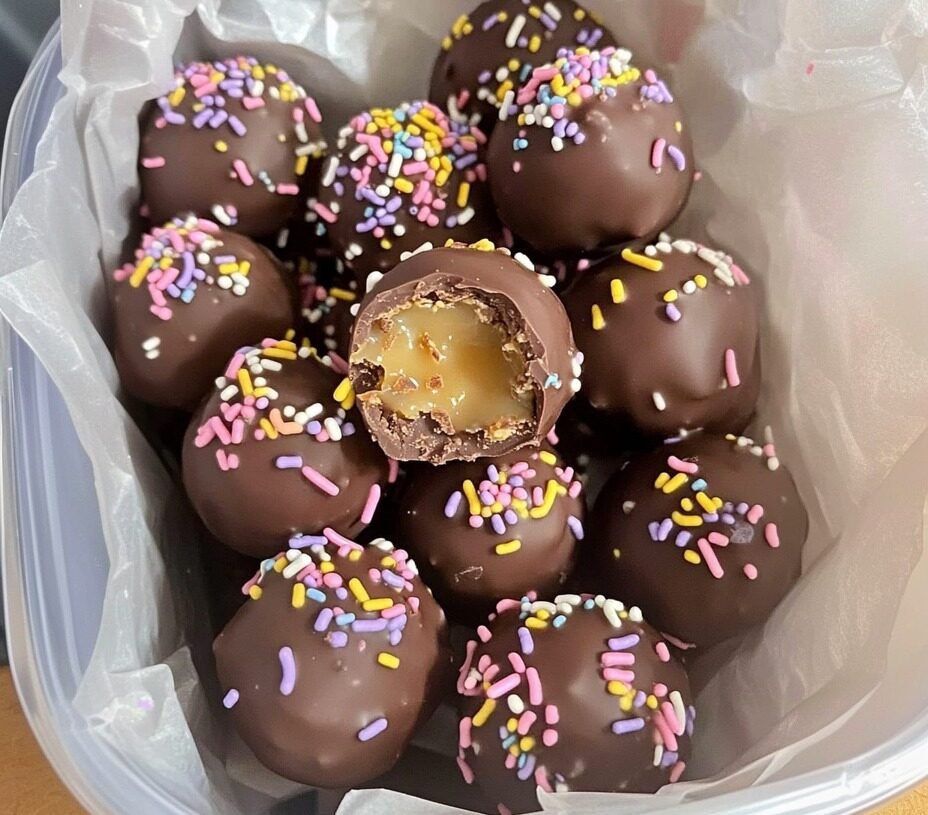 Skinny Chocolate Caramel Truffles