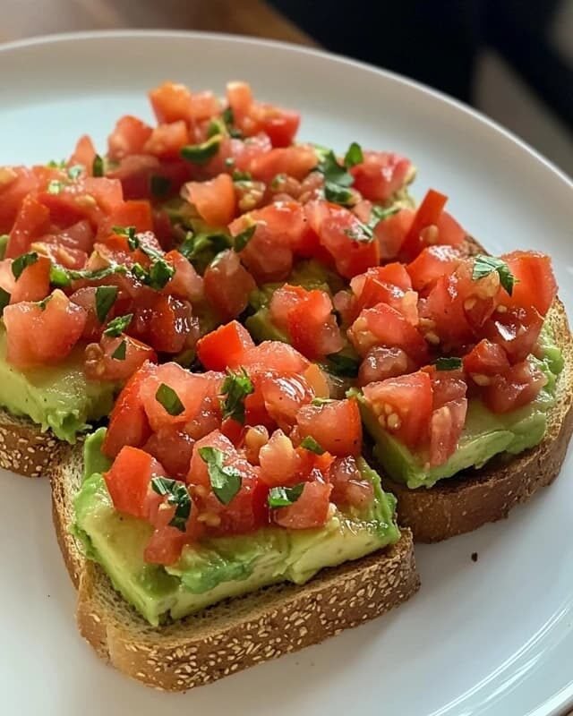 Weight Watchers-Friendly Avocado Tomato Toast Trio