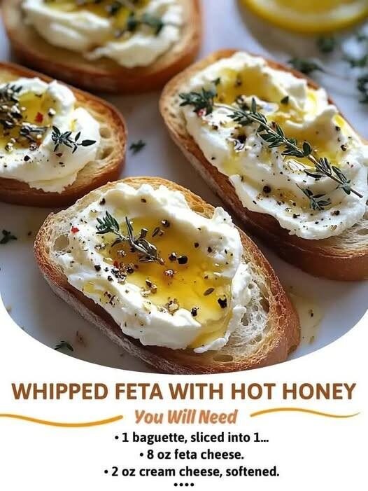 Whipped Feta with Hot Honey Toasts