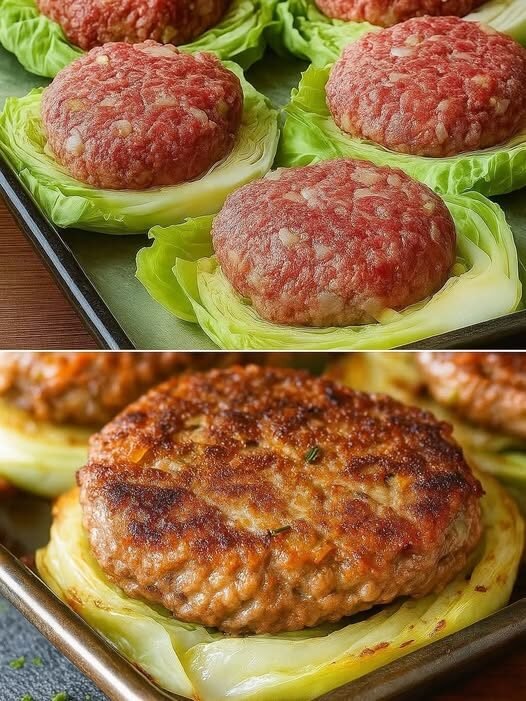Cabbage Steaks & Beef Patties