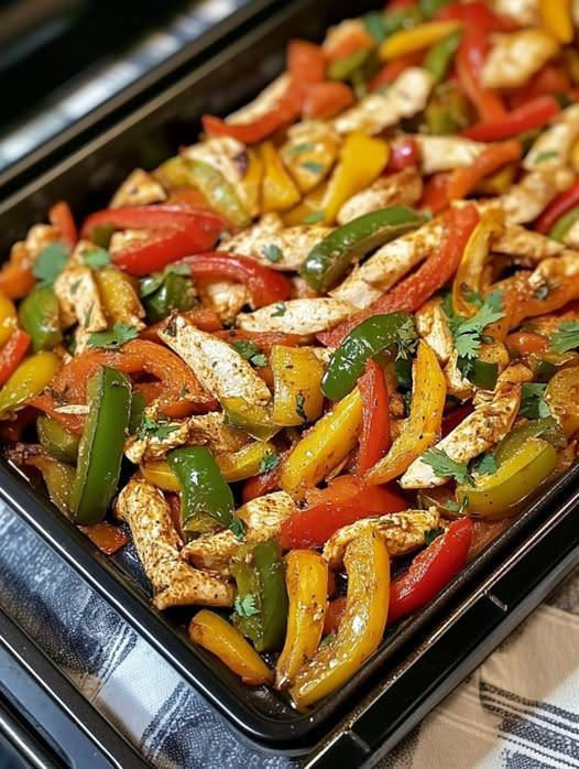 Sheet Pan Chicken Fajitas