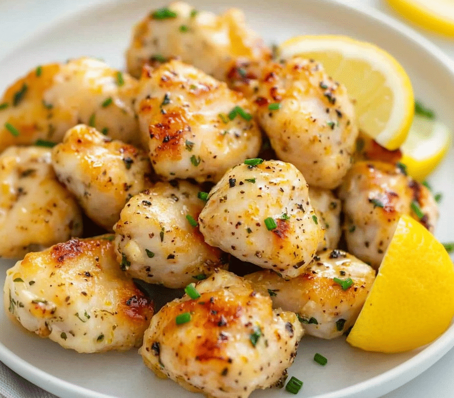 🍋 Lemon & Garlic Chicken Bites Recipe