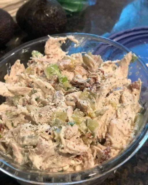 Healthy Dill Pickle Chicken Salad 