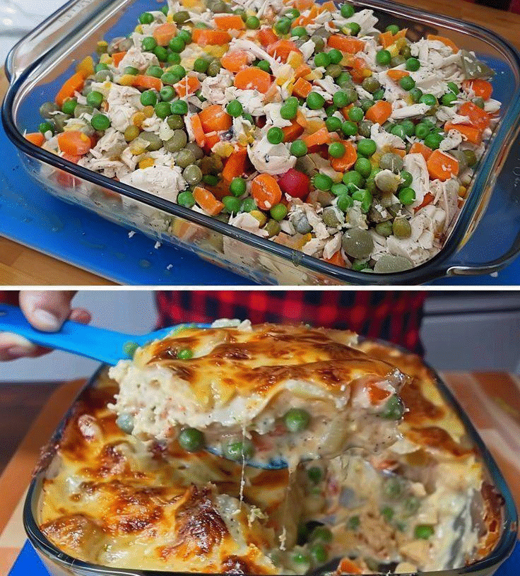 Keto Chicken Pot Pie Casserole