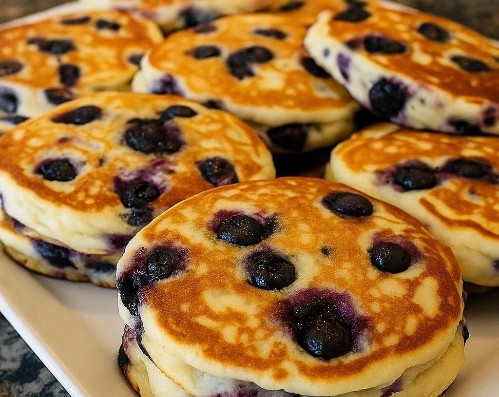 Fluffy Blueberry Pancakes Recipe