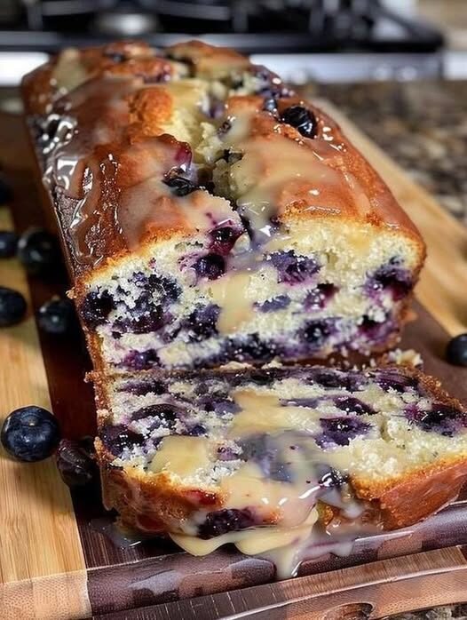 High-Protein Blueberry Lemon Bread