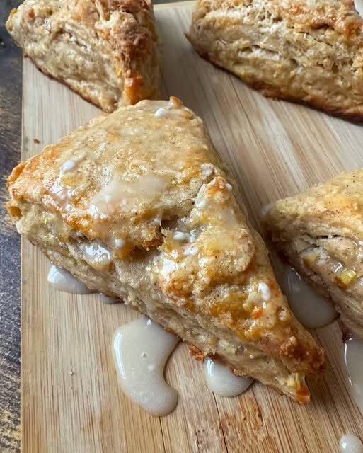 Apple Pie Cottage Cheese Scones —