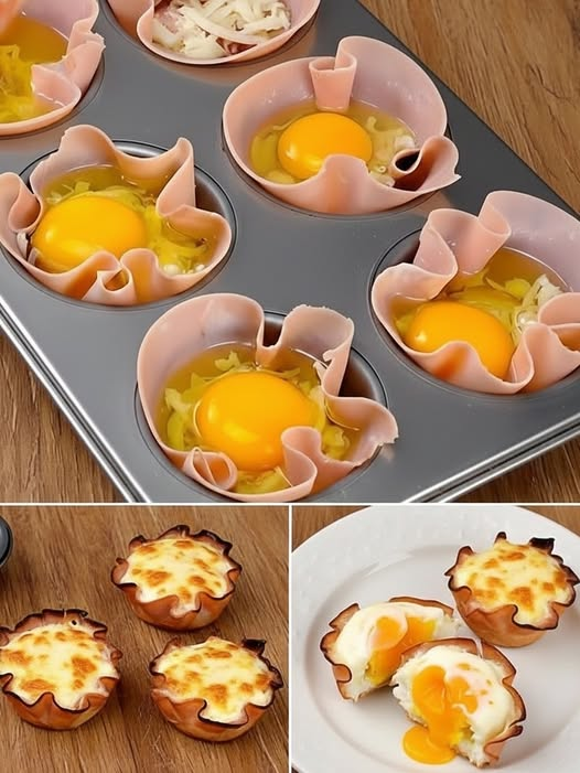 HAM AND EGG CUPS