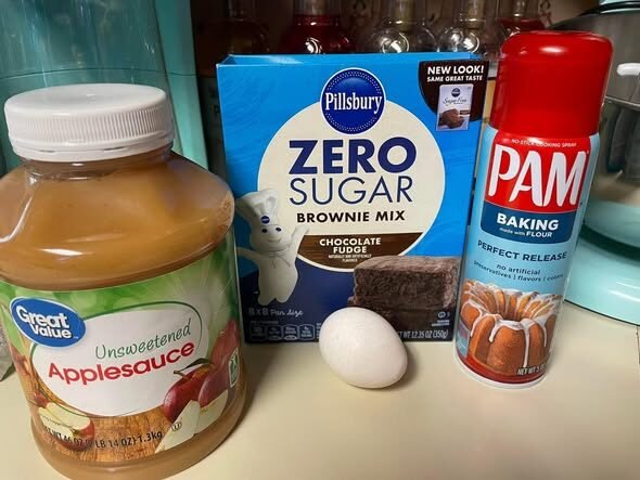 Zero-Sugar Chocolate Brownies with Peanut Butter Swirl