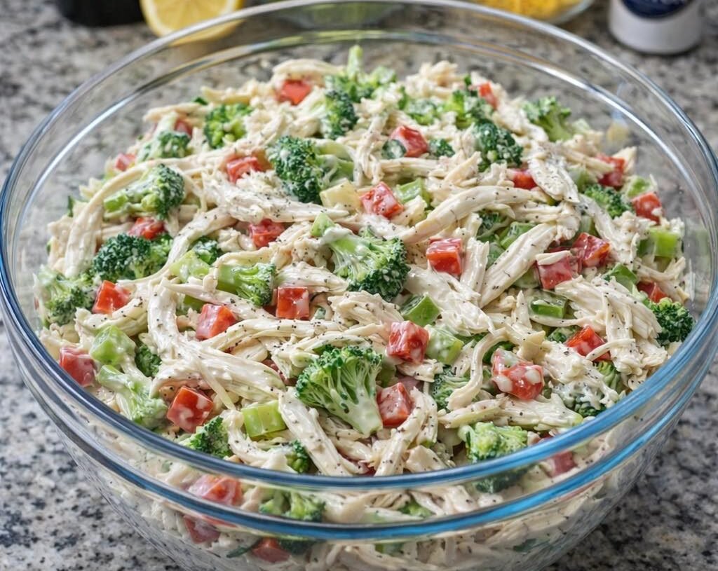 Chicken Veggie Baggie Salad 🥗