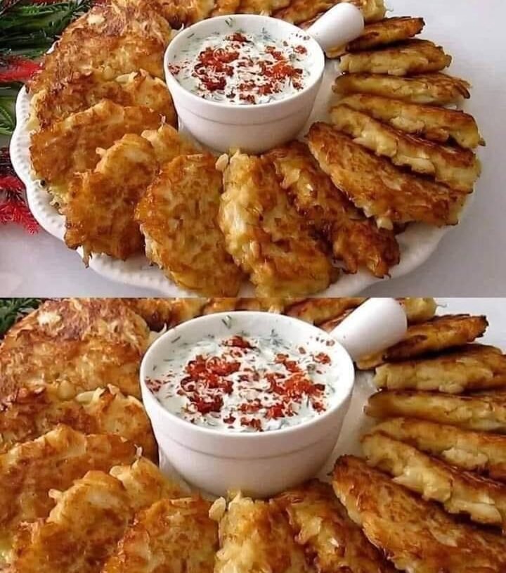 Crispy Cabbage Fritters with Herbed Yogurt Dip