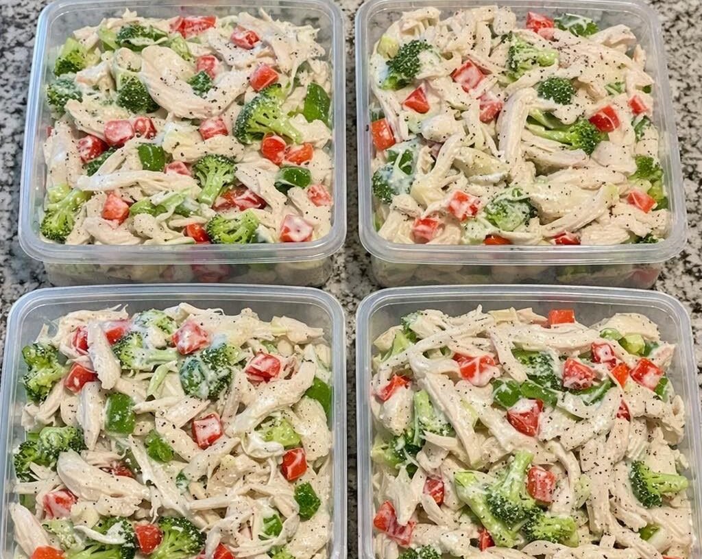 🥗 Chicken Veggie Salad (1 WW Point)